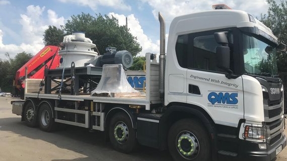 QMS B3 Cone Crusher Lorry Delivery